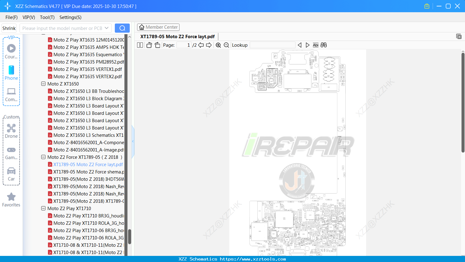 Motorola XT1789-05 Moto Z2 Force Layt